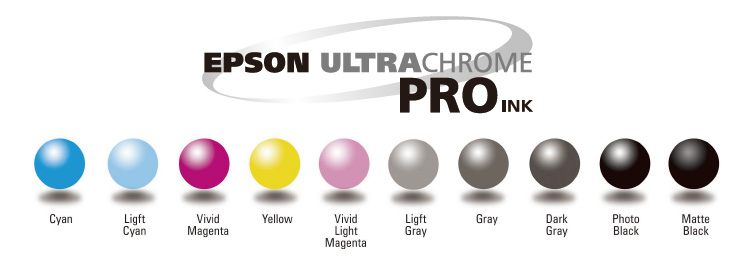 全新的UltraChrome Pro十色墨水